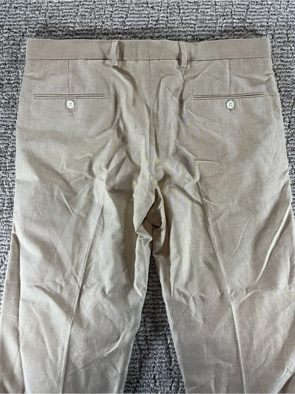 NWT J.Crew Men's 34/32 Khaki‎ Ludlow Slim-Fit Portuguese Cotton Oxford Suit Pant